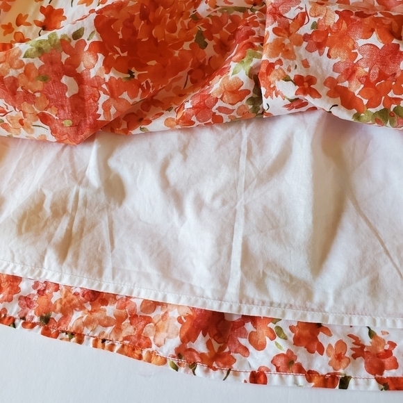 Andre Oliver Cottagecore Floral Lined Knee Length Skirt Sz 14 - Picture 4 of 9